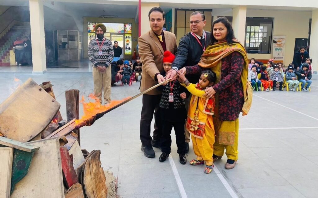 The Lohri festivities at Cambridge were a vibrant display of cultural pride and joy. Students from Kindergarten to Grade XII came together to celebrate this cherished occasion with enthusiasm and unity.