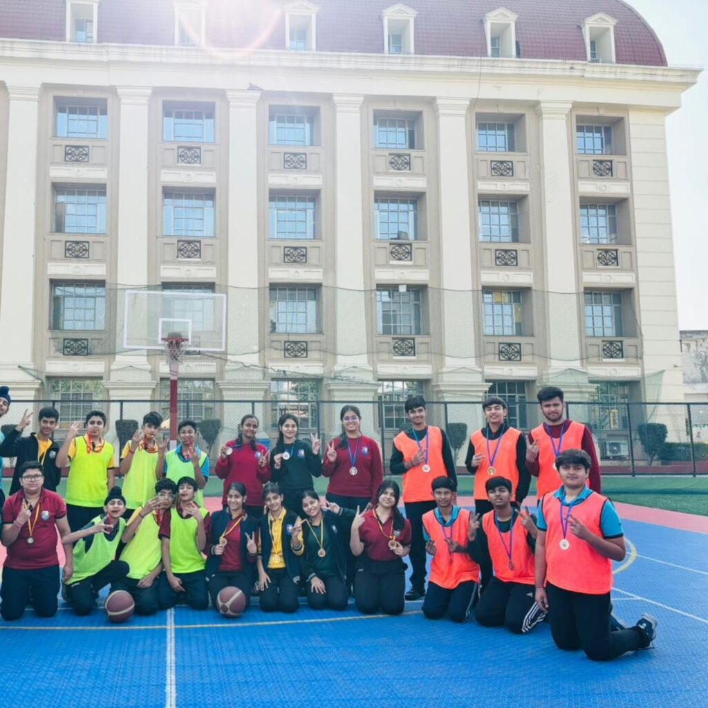 The school’s basketball court was abuzz with excitement as the In - House Tournament reached its climax. The highly anticipated match between Warriors & Smashers and Blasters & Challengers along with Midnight Racers and Black knights displayed exceptional skill and teamwork.